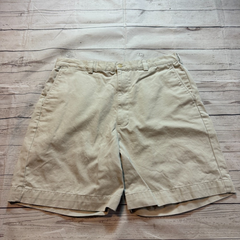 Vintage Polo Ralph Lauren Shorts Beige Khaki‎ Chino 90s Men's Size 36x8